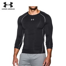 언더아머 오드스트레치 컴프레션 블랙긴팔 남자 타이트긴팔티 트레이닝 티셔츠