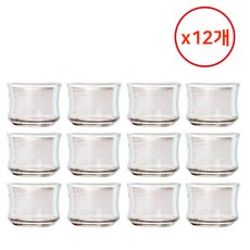 미니 유리찻잔 60ml 12개입 세트 다도 찻잔 고량주잔 글라스 소주잔, 12개, 단일