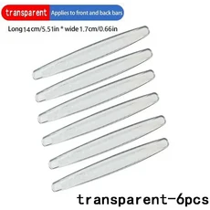 14x1.7cm 범용 전면 코너 보호대 가드 자동차 충돌 방지 장식 스트립, 01 14cm transparent 6