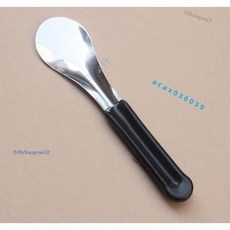 304不銹鋼雪糕鏟 冰激凌鏟 手工玫瑰花造型冰淇淋鏟 出口意大利品質 冷飲雪糕店DIY造型鏟, 雪糕鏟-柄黑色, 1個