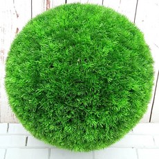 프로템 잔디볼 조화 실내 인테리어 잔디 정원 인조 프로테아 파인니들 가지 촬영 플랜트월, 파인니들 그라스볼 53cm