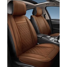 제니븐 자동차 시트커버 교체 차 차량용 보호매트 가죽 카시트 운전석 SF-590, 1개, SF-590 앞좌석 카멜브라운1P