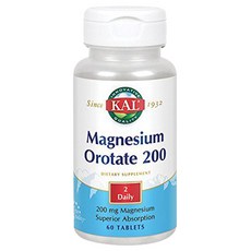 KAL 乳清酸鎂錠 200mg, 1個, 60 件
