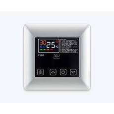 써브텍 H100 매립형 신제품 6kW 필름난방 고용량 온도조절기 리모컨옵션 필름난방 전기난방, 리모컨포함, 조절기+온도센서, 실버