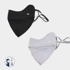 NicoFun愛定做 冰絲立體口罩, 夜幕黑、冷月灰 (各1個), 1個