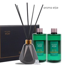 아로마엣세 대용량 디퓨저 방향제 선물세트 500ml 2개(디퓨저공병200ml포함), 1개, 블랙체리+스테리썸머나잇