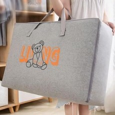 이불정리함 부직포 대형 수납 가방 캠핑용, 1개, 화이트