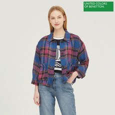 베네통 자수 스트링 점퍼 BAJPB5431 BL
