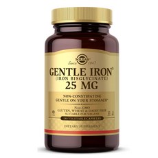 [정품 미국 배송] 솔가 젠틀 아이언 180정 (베지캡슐) Solgar Gentle Iron 25mg 180Vcaps, 1세트