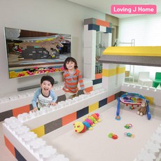 포아트 플레이블럭 30EA 세트 (최다 컬러 보유), 플레이블록 베이지(돌기)+화이트(마감), 333개