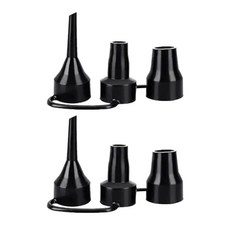 WLngtv 에어 펌프 교체 노즐 2개 6팩 공기 주입식 펌프 노즐 헤드 부분 에어 베드 에어 매트리스 등을 위한 에어 펌프 팽창기 어댑터 액세서리, WLngtv 에어 펌프 교체 노즐 2개, 6팩 공기 주