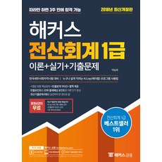 해커스 전산회계 1급 이론+실기+기출문제(2018):빈출포인트와 2018 출제예상 포인트로 이론 단기 완성, 해커스패스