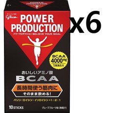 파워 프로덕션 아미노산 BCAA 하이포토닉 장시간 근육 사용을 위해 10스틱 x6박스