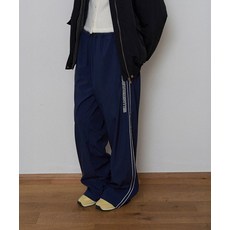 [썸웨어버터] Warm Nylon String Pants - Navy