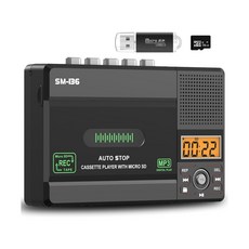 세미어 워크맨 마이마이 휴대용 레트로 미니 카세트 테이프 플레이어 MP3 변환기, 기본