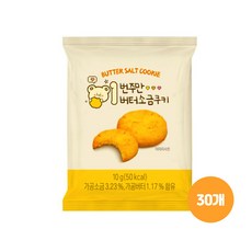 [얌얌마켓] 이번주만 버터 소금 쿠키 간식 박스(아이스팩+드라이아이스 포함), 1개, 300g