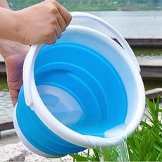 자동차 오토바이 손세차 청소용품 보관 접이식 바구니 3~10L, 5L - 사각