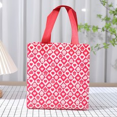 복장 부직포 쇼핑백 소중대 포장봉투 손잡이 선물봉투 쇼핑백 리유저블, 25개, 흰색F03 23×22×11cm