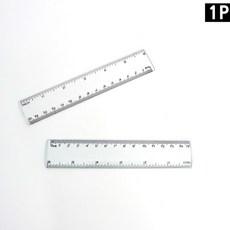 FANKK-1827-투명 플라스틱자 15cm 5개