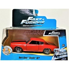 해외 Jada Toys 132 DOM'S CHEVROLET CHEVELLE SS 레드 패스트 앤 퓨리어스 다이캐스트 카 제작 미국매장정품+ 1902794, 해외 Jada Toys 132 DOM'S CHEVROL
