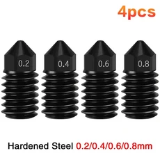 밤블랩 A1/H2D/A1 미니 노즐 경화강 0.2 업그레이드 핫엔드 3D 프린터 부품용), 03 One of each size, 03 One of each size