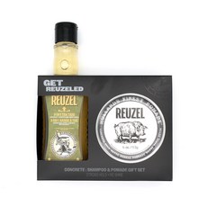 REUZEL 豬油髮蠟禮盒組，正品公司貨，多款髮油髮蠟一次擁有，輕鬆打造百變造型, 1個, 星耀豬113g+三合一茶樹髮浴350ml, 113g