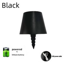 색 터치 스위치 데스크탑 장식 침실 거실 레스토랑에 적용 가능합니다, 1. Black