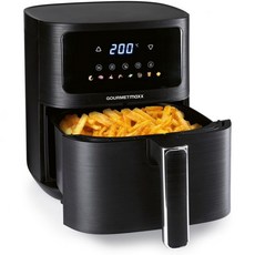 GOURMETmaxx AirGenius 핫 에어프라이어 | 7개 프로그램이 있는 프라이어 | 미니 오븐 - 저지방과 맛있는 요리 3-5인용 | 컬러 디스플레이와 LED 터치 스, 4/5 Liter