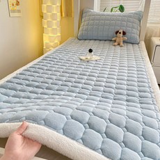 리진 겨울용 양털패드 멀티싱글 (90X200cm), 연블루