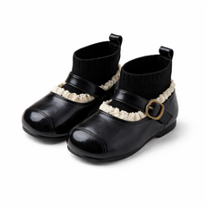 여아 겨울 앵클 메리제인슈즈 프릴 포인트 아동 패션부츠