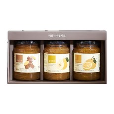 ORGA WHOLE FOODS 沖泡茶禮盒 3款組, 柚子茶550g+薑茶550g+木瓜茶550g, 1組