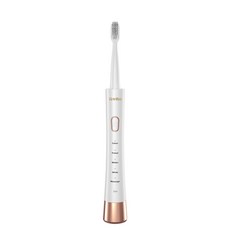 GrinTec K12 電動牙刷 聲波牙刷 5段模式, 白色, 1個, 主機*1 刷頭*3 充電線*1 便攜盒*1 說明書*1 彩盒包裝*1