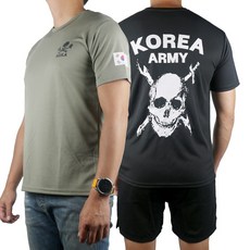 군인 로카ROKA 백골 로카티 쿨론 반팔 티셔츠