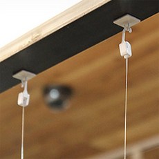 모쿠모쿠 천장 낚시줄 걸이 2P 무타공천장걸이, 고리24