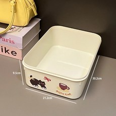 可視透明蓋內衣收納盒 分格整理盒 衣櫃收納神器, 1個, 帶蓋無格