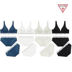 게스언더웨어 베이직로고 노와이어 액티브 브라1+팬티2세트 4종중택1 OCWBRBP693BU4