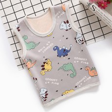 I2HI 加絨背心 秋冬韓版卡通兒童背心 男女童加厚保暖馬甲背心 寶寶打底嬰幼兒童裝兒童背心