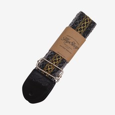 HipStrap 吉他背帶 亮片米色, 黑金銀色, 1個