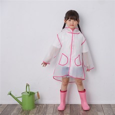 兒童EVA透明長款雨衣