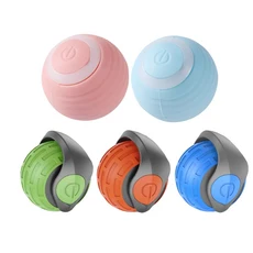 狗狗智能互動玩具引力滾滾球，自動滾動，安全無毒，多色可選, A款 橘色, 1個, 一般