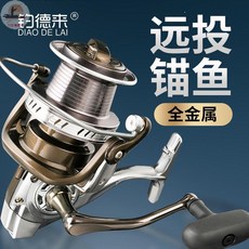 釣友俱樂部 釣德來 12000 全金屬 無間隙 超大遠投輪 錨魚輪 大物紡車輪 漁輪 海桿輪 漁具, BM-【金屬腳】-9000型