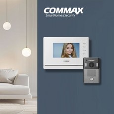 코맥스 인터폰교체 비디오폰 4선식 아날로그 CAV-70Y 아파트 주택 현관 설치 초인종포함세트, B지역(설치의뢰), 화이트