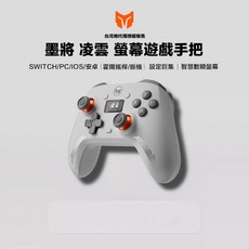 墨將凌雲 螢幕遊戲手把 多平台SWITCH PC ios 安卓 霍爾搖桿板機 巨集連發功能 平價手把推薦