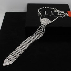 큐빅 목걸이 웨딩 패션 액세서리 화살표 남녀 패션 넥타이 CIILLNY