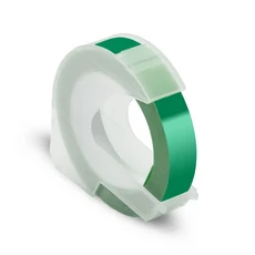 1Pcs 호환 9mm Dymo 3D 라벨 테이프 수동 엠보싱 Motex E101 E202 프린터 12965 1540 Labeller, 01 Green