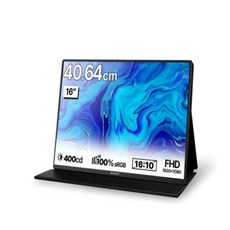 제우스랩 FHD 휴대용 모니터, 40.64cm, P16딥블랙