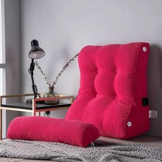 등받이 베개 허리받침 누빔 대형 허리보호대 긴 일인용