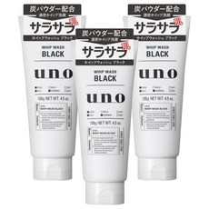 우노 휩 워시 블랙, 3개, 130g