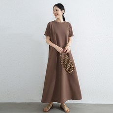 여성 라운드 빅사이즈 롱 원피스