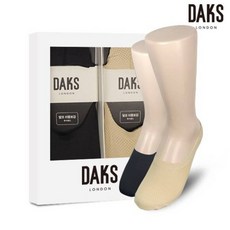 [백화점 정품] 닥스 숙녀양말 2족 선물세트 높은망사무지 덧신 23422